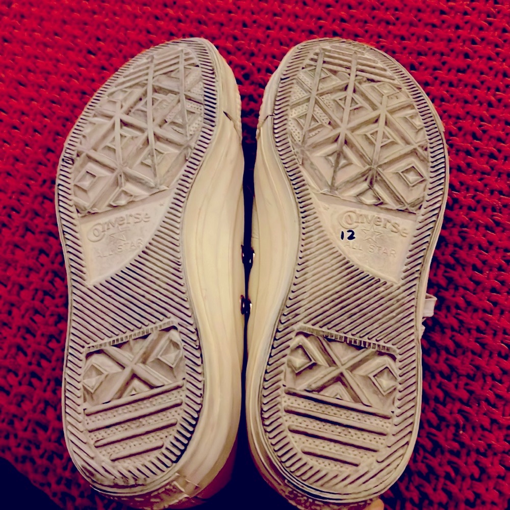 Solid Beige Leather Converse - Picture 6 of 6
